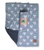 Koce i narzuty dla dzieci - PINK NO MORE KOC TKANY 70x90cm SERCA OCIEPLANY - miniaturka - grafika 1