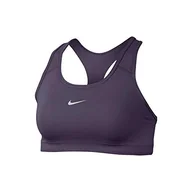 Biustonosze - Nike Sportowy biustonosz Swoosh Bra Pad Sports Dark Raisin/(White) XS - miniaturka - grafika 1