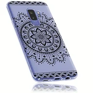 Etui i futerały do telefonów - mumbi Etui kompatybilne z telefonem Samsung Galaxy S9+, etui na telefon komórkowy z motywem mandali, czarne, przezroczyste - miniaturka - grafika 1