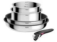 Zestawy garnków i patelni - Zestaw garnków TEFAL L881S504 Ingenio Cook Eat 5 elementów - miniaturka - grafika 1