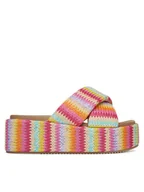 Klapki i japonki damskie - Roxy Klapki LT0613-63 Różowy - miniaturka - grafika 1