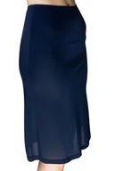 Bielizna nocna - Gładka półhalka Liwia damska pod spódnicę 56 granatowy - miniaturka - grafika 1