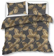 Pościel - Pościel Satynowa 160X200 Złote Liście 18359 - miniaturka - grafika 1