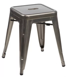 D2.Design Stołek Paris w kolorze metalu inspirowan y Tolix 41365 - Taborety i hokery - miniaturka - grafika 1