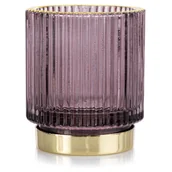 Świeczniki - Świecznik POMPEY kolor liliowy ameliahome - CANDLEHOLDER/AH/POMPEY/MAUVE/ 7X8 - miniaturka - grafika 1