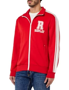 Replay Bluza męska, 656 Ruby Red, L - Bluzy męskie - miniaturka - grafika 1