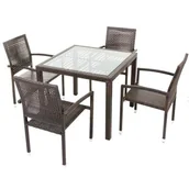 Meble ogrodowe - Zestaw mebli ogrodowych PATIO Loretta 47896 Brązowy - miniaturka - grafika 1