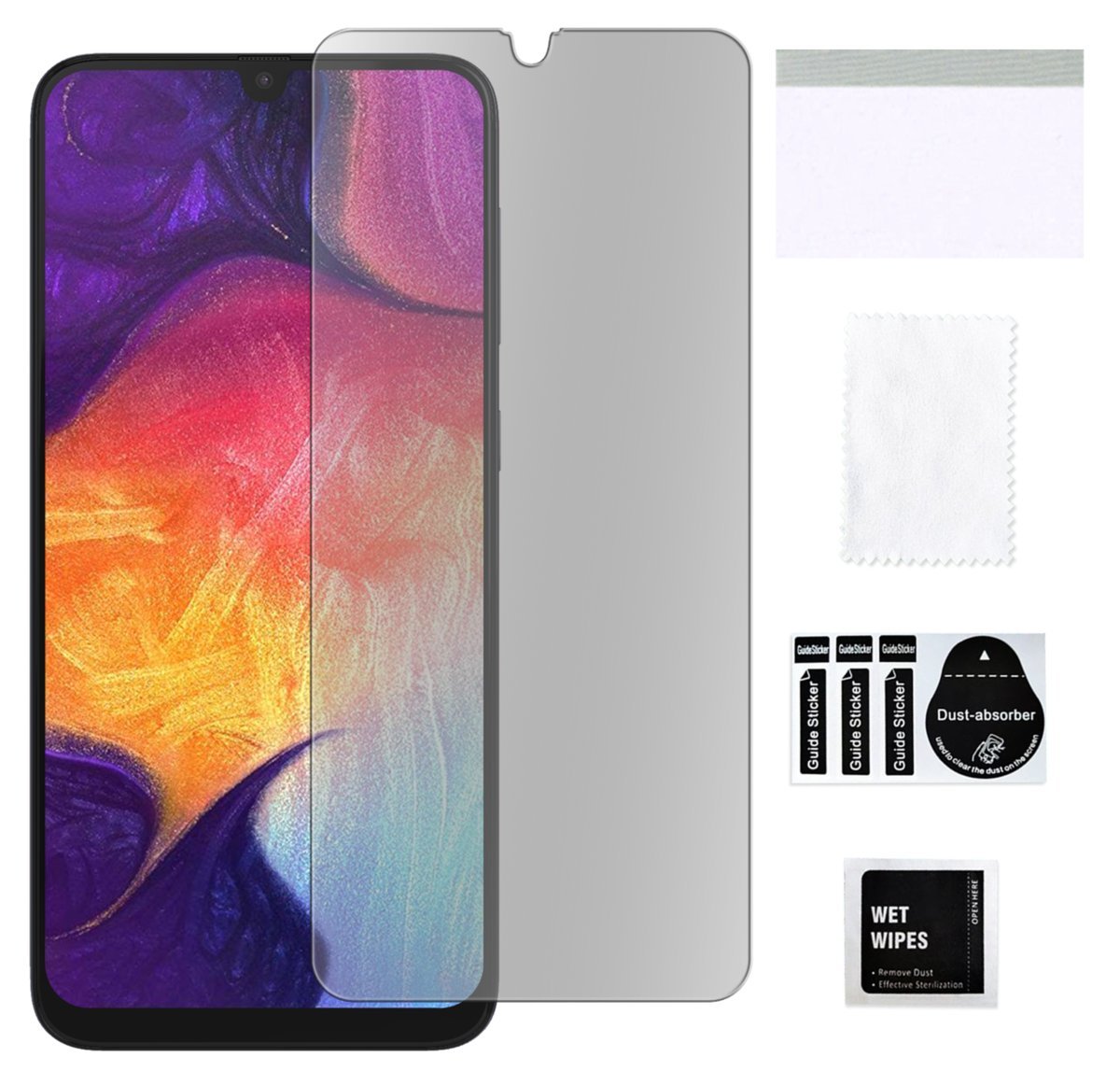 Szkło hybrydowe matowe do SAMSUNG GALAXY A50 ochrona na ekran matt glass 9H