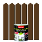 Farby zewnętrzne - Syntilor Farba do drewna ULTRA OCHRONA 0.5 l Brązowy - miniaturka - grafika 1