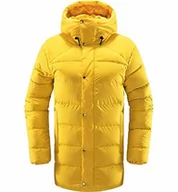 Kurtki damskie - Haglöfs Damska kurtka puchowa Näs Down Jacket Insulating, oddychająca, odporna na działanie wody żółty Pumpkin Yellow L 604638 - miniaturka - grafika 1
