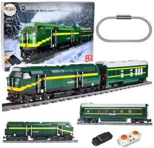 Klocki Konstrukcyjne Kolejka Elektryczna Pociąg RC Zdalnie Sterowany 2086 el. - Klocki - miniaturka - grafika 1