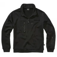 Odzież taktyczna i umundurowanie - Brandit Bluza Tactical Sweat Troyer - Czarna XL - miniaturka - grafika 1