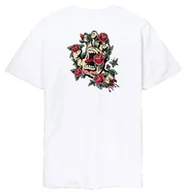 Koszulki męskie - t-shirt SANTA CRUZ SCREAMING ROSE FLASH T-SHIRT WHITE - miniaturka - grafika 1