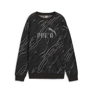 Damska bluza z grafiką ESS+ ANIMAL PUMA Black - Bluzy sportowe damskie - miniaturka - grafika 1