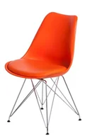 Fotele i krzesła biurowe - D2.DESIGN Krzesło Norden DSR PP pomarańczowe 1614 113269 - miniaturka - grafika 1