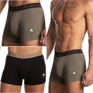 Majtki męskie - LAMA Bokserki Męskie Bawełniane Majtki Eleganckie Modne Wygodne 2-PAK - XL - miniaturka - grafika 1