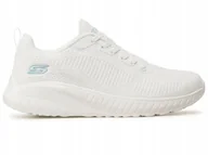 Moda i Uroda OUTLET - BUTY damskie SKECHERS BOBS 117209-OFWT białe 37 - miniaturka - grafika 1
