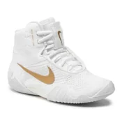 Kimona, stroje i obuwie - Nike Buty Bokserskie Zapaśnicze TAWA CI2952 -171 White/Gold - miniaturka - grafika 1