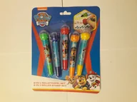 Przybory szkolne - Cass film Zestaw 2w1 Flamastry ze Stempelkami Paw Patrol 5 szt. - miniaturka - grafika 1