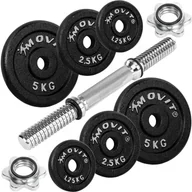 Hantle i ciężarki - MOVIT Zestaw hantli żeliwnych, 20 kg - miniaturka - grafika 1