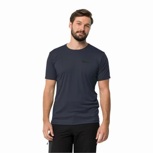 T-shirt męski Jack Wolfskin TECH T M night blue - S - Koszulki męskie - miniaturka - grafika 1