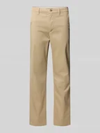 Spodnie męskie - Chinosy o kroju straight fit z mieszanki bawełny - miniaturka - grafika 1