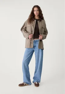 Stradivarius Luźne jeansy baggy Niebieski denim 44 - Spodnie damskie Stradivarius Luźne jeansy baggy Niebieski denim 44 - Spodnie damskie - miniaturka - grafika 1