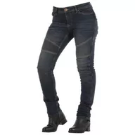 Odzież motocyklowa - Overlap Imola dżinsy damskie, dopuszczenie do ruchu drogowego, kolor szary/niebieski, rozmiar 26 - miniaturka - grafika 1