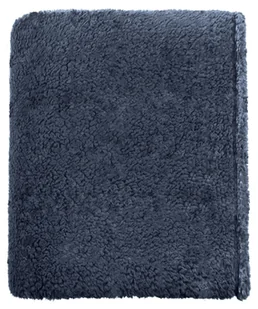 Koc Teddy uni 150x200cm ciemnoniebieski - Koce - miniaturka - grafika 1