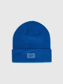 Czapki dla dzieci - 4F Czapka beanie dziecięca - niebieska Uniwersalny - miniaturka - grafika 1