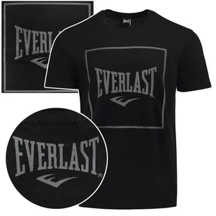 Everlast Koszulka Męska T-shirt Bawełniana Czarna Napis 291J86 Rozmiar XXL - Koszulki męskie - miniaturka - grafika 1