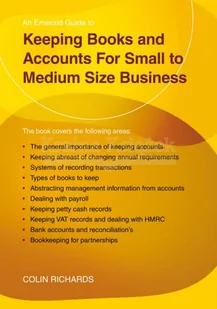 Keeping Books And Accounts For Small To Medium Size Business - Książki obcojęzyczne o biznesie i marketingu - miniaturka - grafika 1