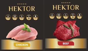 Karma Premium Hektor baton dla psa Mix Wołowina-Drób 30x900g - Mokra karma dla psów - miniaturka - grafika 2