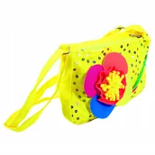 Torebki damskie - TOREBKA NA RAMIĘ Z KWIATKIEM RÓŻNE KOLORY - miniaturka - grafika 1