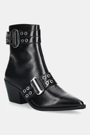 Botki damskie - Steve Madden botki Splurge damskie kolor czarny na słupku 11004772 - miniaturka - grafika 1