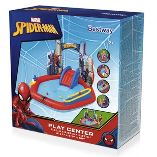 Dmuchany Plac Zabaw Spider Man 211 x 206 x 127 cm Bestway 98793 - Baseny ogrodowe - miniaturka - grafika 14