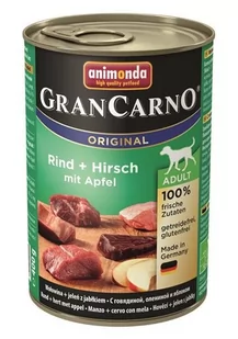 Animonda Grancarno Adult Hirsch Apfel Jeleń + Jabłko 400G - Mokra karma dla psów - miniaturka - grafika 1