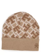 Czapki męskie - Tommy Hilfiger - Czapka męska z dodatkiem kaszmiru, beżowy - miniaturka - grafika 1
