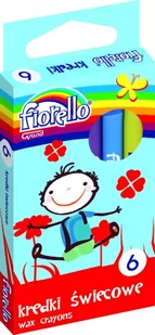 Grand  Kredki świecowe 6 kolorów FIORELLO - Artykuły biurowe - miniaturka - grafika 3