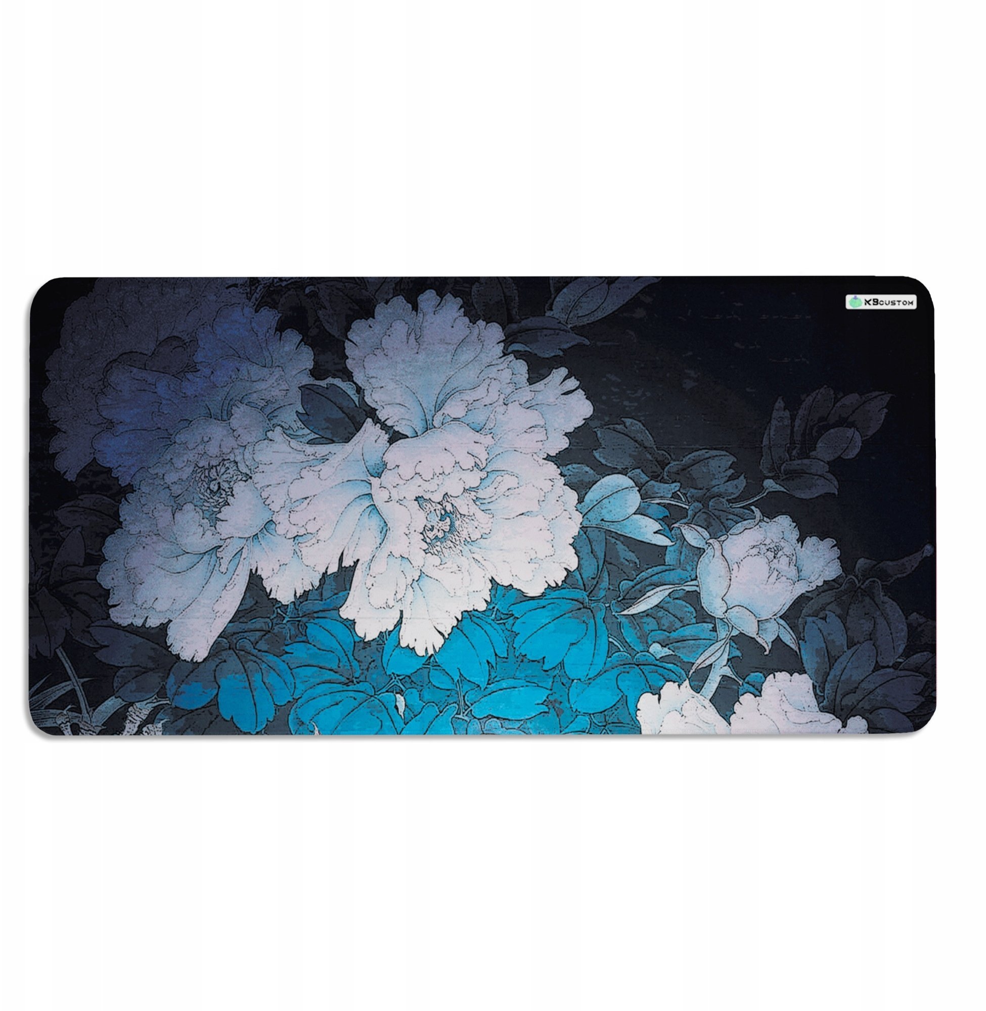 Podkładka KBcustom DUŻA PODKŁADKA MATA POD MYSZKĘ MYSZ 100x50 XXXL KBcustom Biurko Flower 52