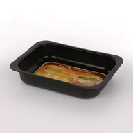 Formy do ciast - Blacha do pieczenia tłoczona) "non-stick" 290x220 czarna - miniaturka - grafika 1