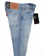 Spodnie męskie - Męskie jeansy Levi's - Hi-Ball Roll dziury oryginalne Levis 1 gat. - W27 - miniaturka - grafika 1