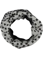 Apaszki i szaliki damskie - Buff Szal-koło w kolorze czarno-szarym - 29 x 26 cm - miniaturka - grafika 1