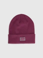 Czapki dla dzieci - 4F Czapka beanie dziecięca - fioletowa Uniwersalny - miniaturka - grafika 1