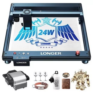 Longer Laser B1 20W Laser Engraver Cutter, 4-core Laser Head, 450 x 440mm Engraving Area - EU - Grawerowanie i akcesoria - miniaturka - grafika 1