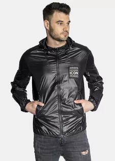 Kurtki męskie - Kurtka przejściowa męska czarna Armani Exchange 8NZBP5 ZNYNZ 1200 - grafika 1