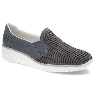 Rieker, Półbuty, 53792-14 Blue, rozmiar 38 - Półbuty damskie - miniaturka - grafika 1