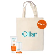 Balsamy i kremy do opalania - Zestaw Oillan Sun, ochronny roll-on do twarzy i ciała, SPF 50, 50 ml + ochronna emulsja do twarzy i ciała, SPF 50, 100 ml + torba gratis - miniaturka - grafika 1