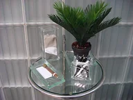 Pojemniki biurowe - VITROLAND 070017 pojemnik na długopisy ze szkła - miniaturka - grafika 1