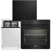 Zestawy AGD - Zestaw AGD do zabudowy Beko Piekarnik BBIR 17300BCS+ Płyta HII 64402MTX+ Zmywarka DIS 35025 45 cm - miniaturka - grafika 1